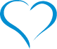 Blue animated heart icon