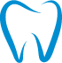 Blue animated tooth icon