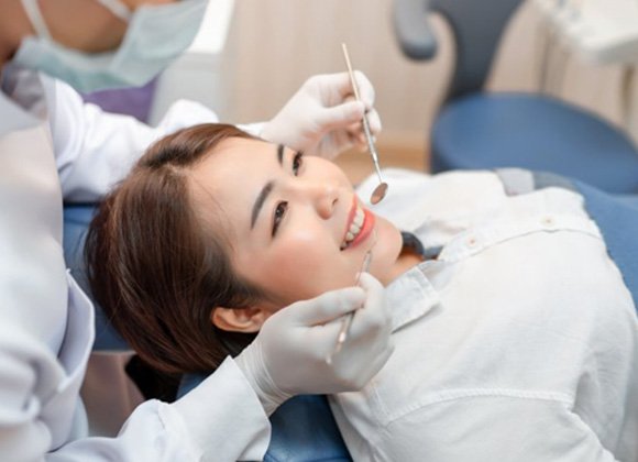 a patient undergoing full mouth reconstruction in Waverly