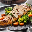 Chicken breast with veggies