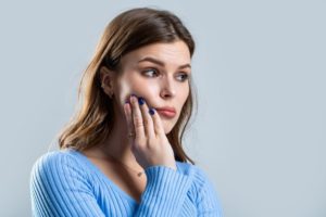 patient suffering a lost dental filling in Waverly